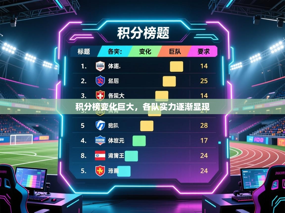 积分榜变化巨大，各队实力逐渐显现  第1张